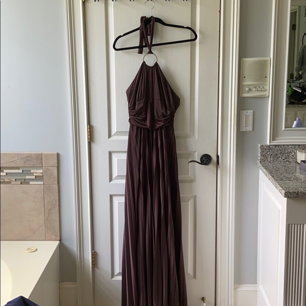 Long Betsy & Adam Brown Dress